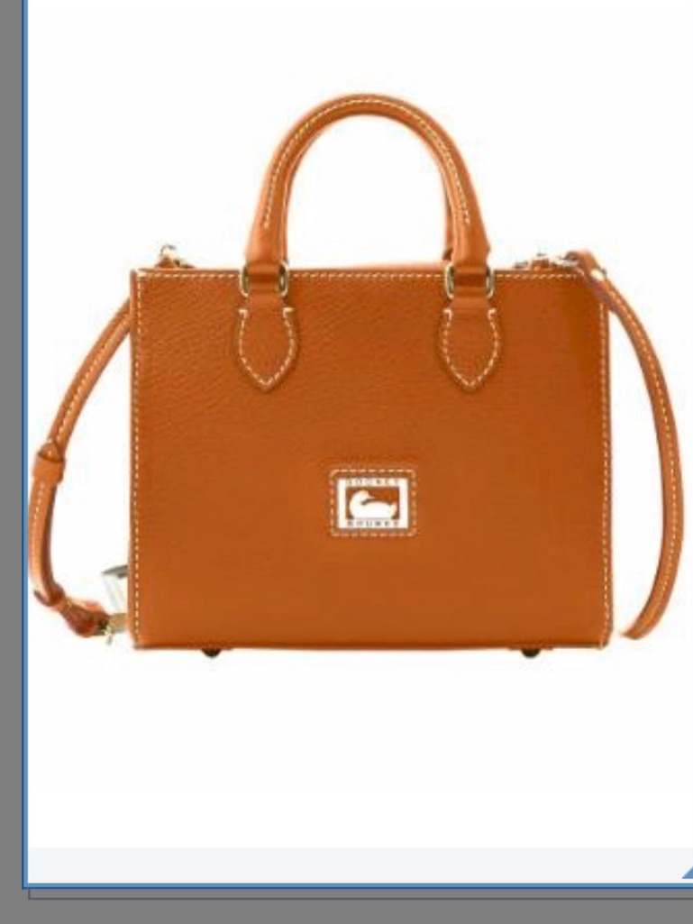 Dooney & Bourke Caramel Brown Pebbled Leather Satchel
